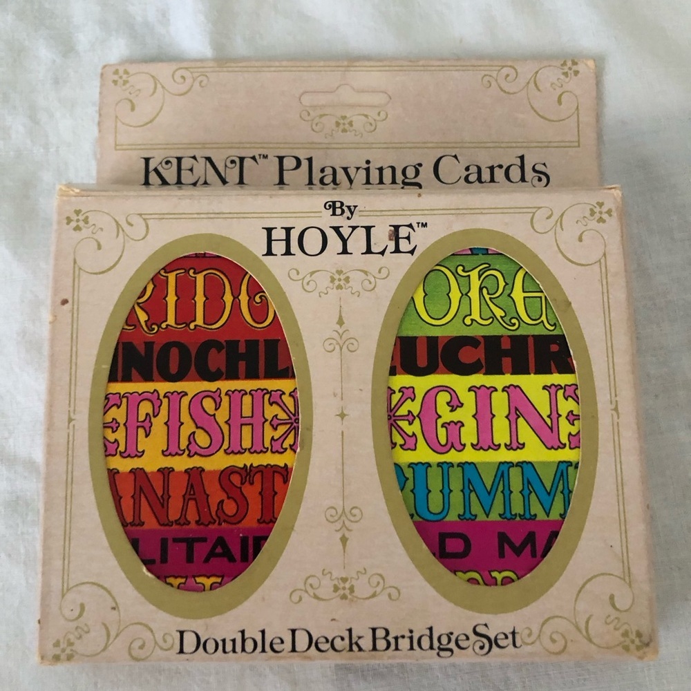 VTG Kent Double Deck Bridge Set by Hoyle Playing cards
